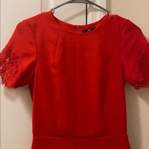 H&M red lace dress